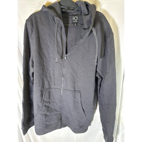 Ideology Men's Regular-Fit Full-Zip Hoodie, Deep Charcoal, Size M, NWT - Picture 2 of 5